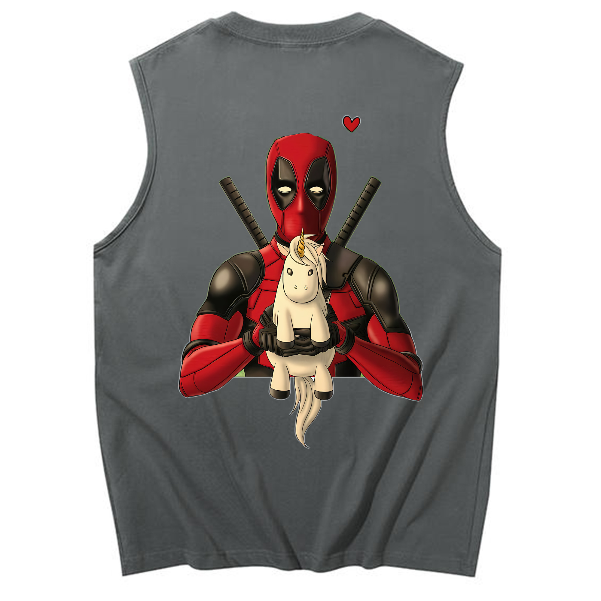 （画像用） Deadpool デッドプール コットン100％タンクトップ（背面プリント）